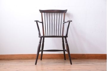 中古美品　松本民芸家具　#95　リーチC型アームチェア(2)