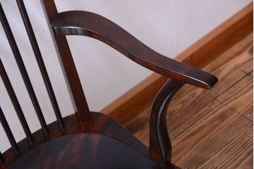 中古美品　松本民芸家具　#95　リーチC型アームチェア(2)