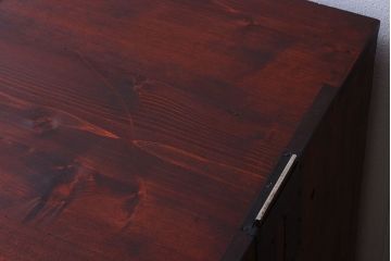 アンティーク家具　和製アンティーク　前面欅材!小さな衣装箪笥ローボード(半箪笥)