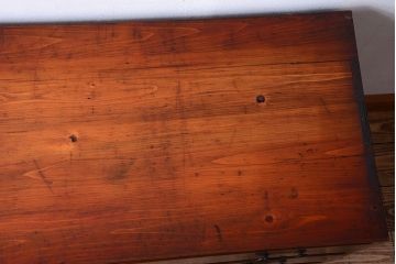 アンティーク家具　和製アンティーク　前面欅材!小さな衣装箪笥ローボード(半箪笥)(2)