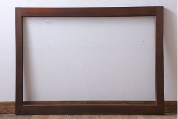 和製アンティーク　古い木のフィックス窓(ガラス戸・明り取り)(2)