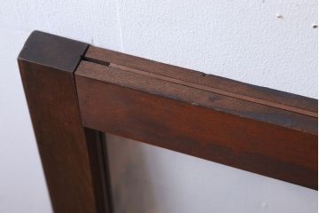 和製アンティーク　古い木のフィックス窓(ガラス戸・明り取り)(2)