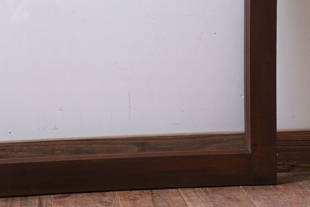 和製アンティーク　古い木のフィックス窓(ガラス戸・明り取り)(2)