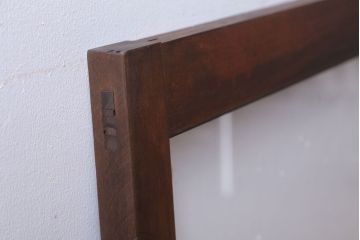 和製アンティーク　古い木のフィックス窓(ガラス戸・明り取り)(2)