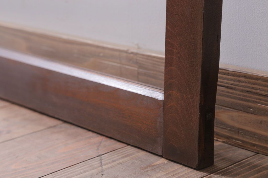 和製アンティーク　古い木のフィックス窓(ガラス戸・明り取り)(2)