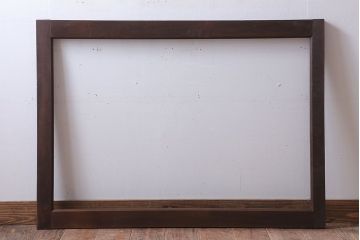 和製アンティーク　古い木のフィックス窓(ガラス戸・明り取り)(2)