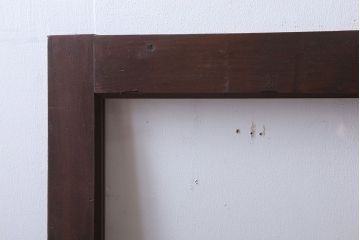 和製アンティーク　古い木のフィックス窓(ガラス戸・明り取り)(2)