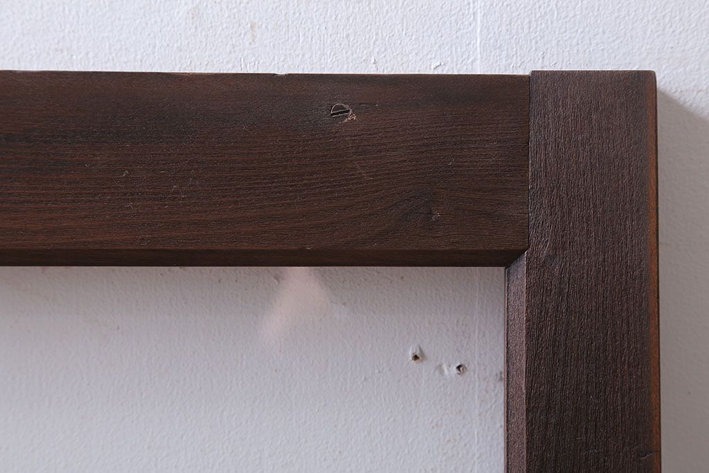 和製アンティーク　古い木のフィックス窓(ガラス戸・明り取り)(2)