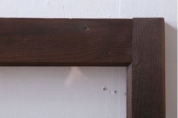 和製アンティーク　古い木のフィックス窓(ガラス戸・明り取り)(2)