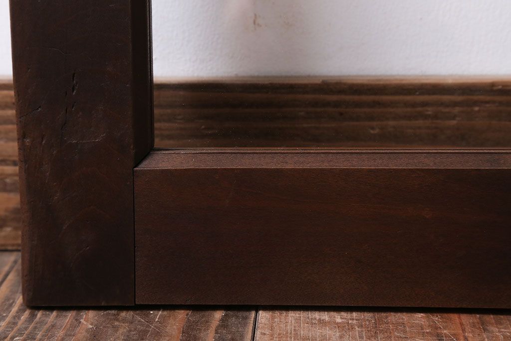 和製アンティーク　古い木のフィックス窓(ガラス戸・明り取り)(2)