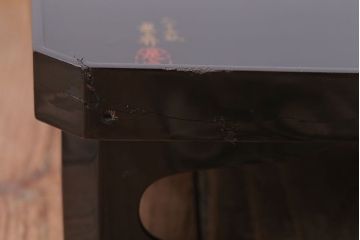 古民具・骨董　柴田是真(是眞)図変わり蒔絵　脚付膳(一人膳)10客セット(箱付き)