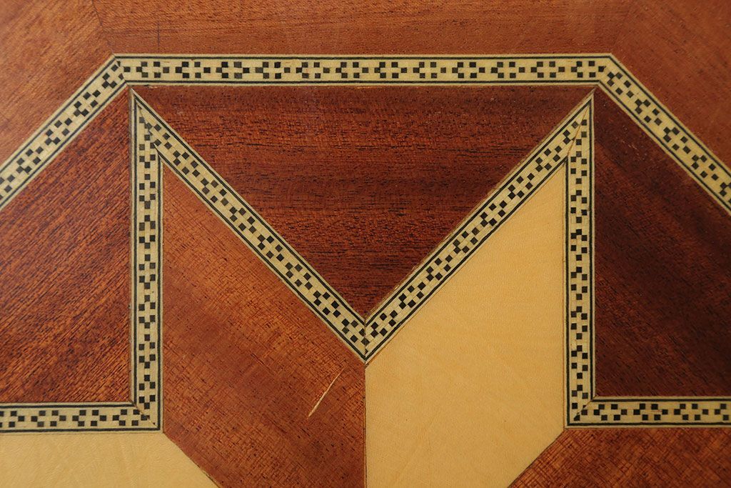 アンティーク雑貨　中古　アジアンテイスト　小物収納付き!サイドテーブル