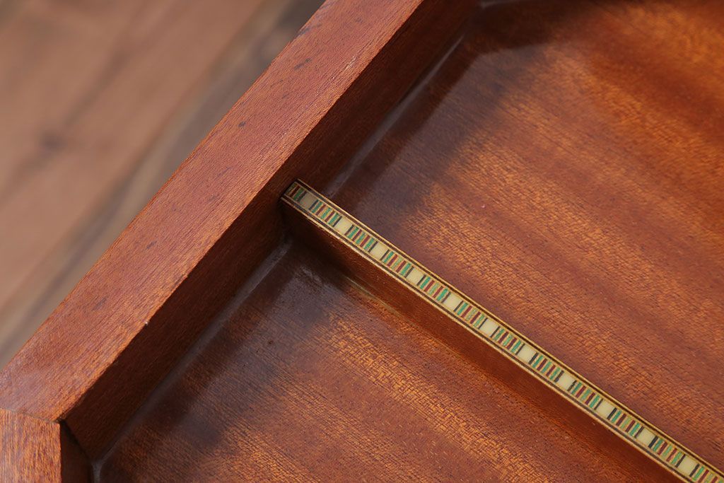 アンティーク雑貨　中古　アジアンテイスト　小物収納付き!サイドテーブル