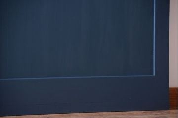 アンティーク　レトロでかわいいペイントガラス戸2枚セット