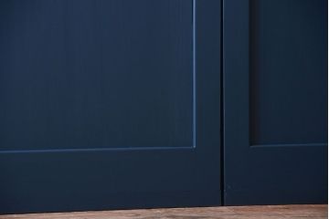 アンティーク　レトロでかわいいペイントガラス戸2枚セット