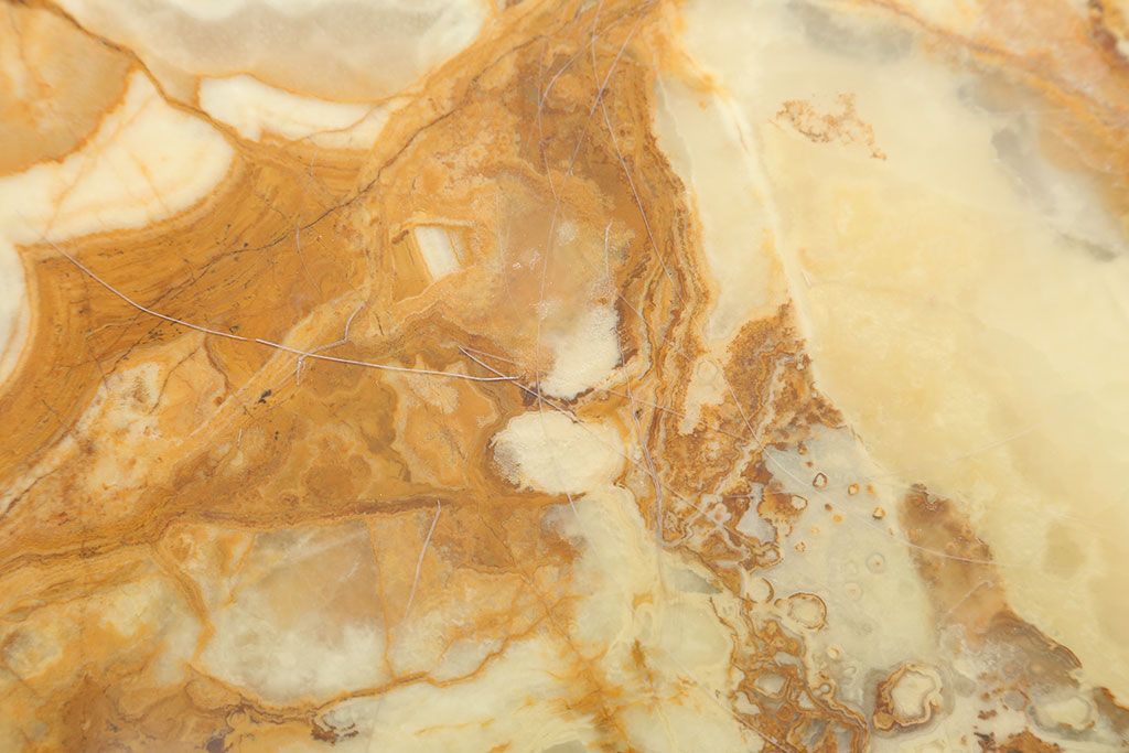 中古　イタリア製　大理石天板のサイドテーブル(オニキス)