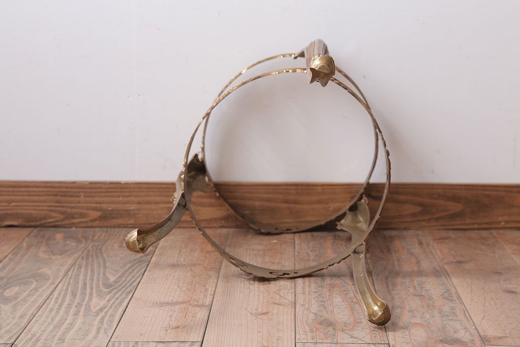 中古　イタリア製　大理石天板のサイドテーブル(オニキス)