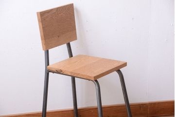 ラフジュ工房オリジナル　小ぶりなアイアンレッグチェア(2)
