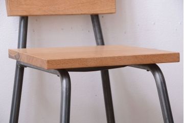 ラフジュ工房オリジナル　小ぶりなアイアンレッグチェア(2)