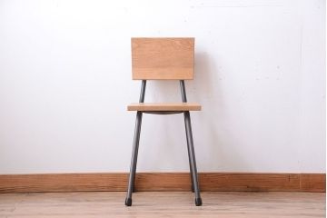 ラフジュ工房オリジナル　小ぶりなアイアンレッグチェア(3)