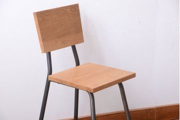 ラフジュ工房オリジナル　小ぶりなアイアンレッグチェア(3)