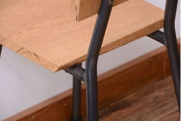 ラフジュ工房オリジナル　小ぶりなアイアンレッグチェア(3)