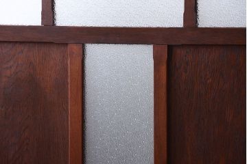 昭和レトロ　ダイヤガラス入り!アンティークパーテーション(衝立て)