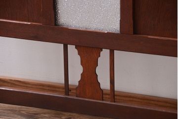 昭和レトロ　ダイヤガラス入り!アンティークパーテーション(衝立て)