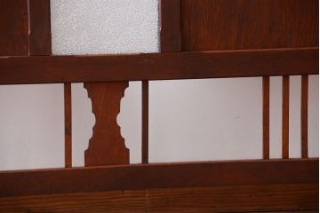昭和レトロ　ダイヤガラス入り!アンティークパーテーション(衝立て)