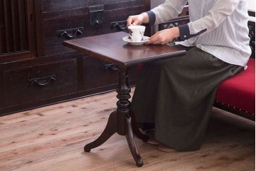 中古　松本民芸家具　コーヒーテーブル(カフェテーブル・サイドテーブル)