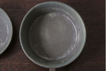 アンティーク雑貨　アンティーク　銅のフライパン大小2つセット