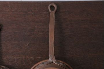 アンティーク雑貨　アンティーク　銅のフライパン大小2つセット