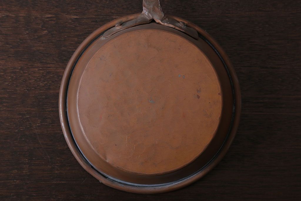 アンティーク雑貨　アンティーク　銅のフライパン大小2つセット