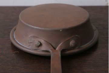 アンティーク雑貨　アンティーク　銅のフライパン大小2つセット