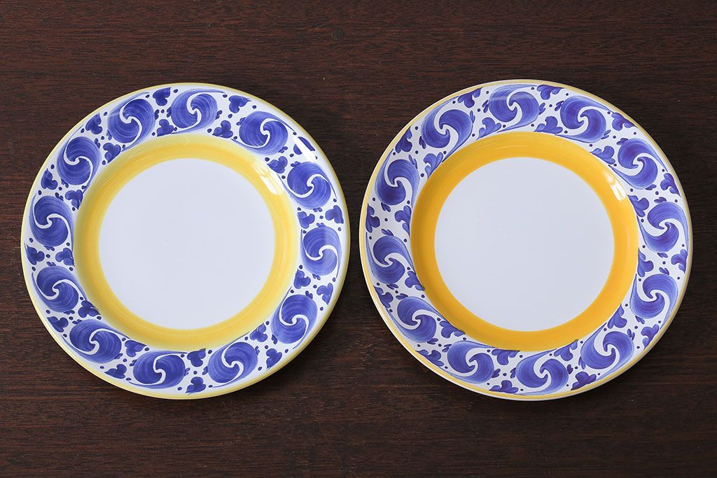 中古　ハンガリーHEREND(ヘレンド)　プレート2枚セット(洋食器)