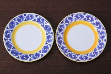 中古　ハンガリーHEREND(ヘレンド)　プレート2枚セット(洋食器)