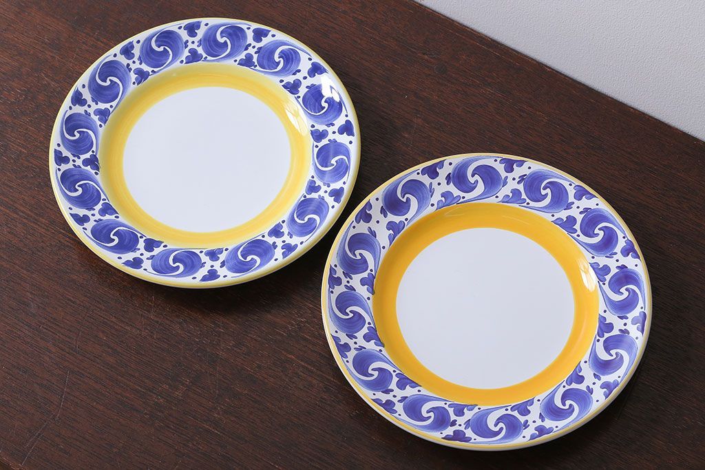 中古　ハンガリーHEREND(ヘレンド)　プレート2枚セット(洋食器)