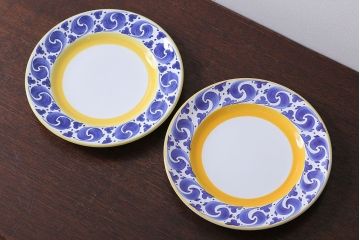 中古　ハンガリーHEREND(ヘレンド)　プレート2枚セット(洋食器)