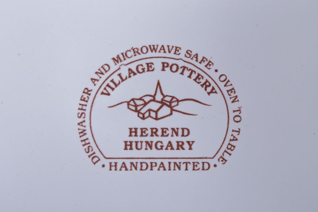 中古　ハンガリーHEREND(ヘレンド)　プレート2枚セット(洋食器)