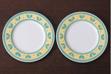 アンティーク雑貨　中古　イタリアPagnossin(パショシン)　プレート2枚セット(洋食器)