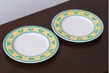 アンティーク雑貨　中古　イタリアPagnossin(パショシン)　プレート2枚セット(洋食器)