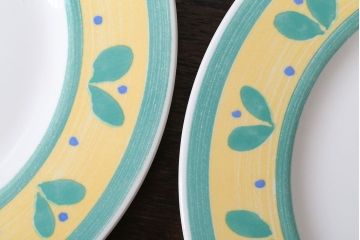 アンティーク雑貨　中古　イタリアPagnossin(パショシン)　プレート2枚セット(洋食器)