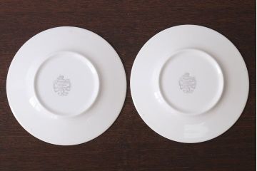 アンティーク雑貨　中古　イタリアPagnossin(パショシン)　プレート2枚セット(洋食器)