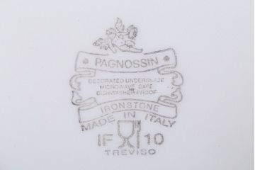 アンティーク雑貨　中古　イタリアPagnossin(パショシン)　プレート2枚セット(洋食器)