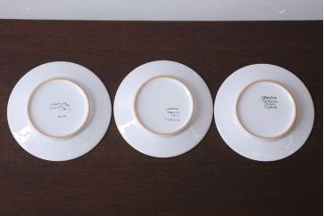 アンティーク雑貨　中古　イタリアSBERNA DERUTA(サブリナデルタ)　絵皿3枚セット(プレート)(洋食器)