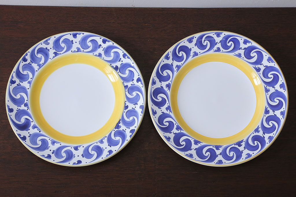 中古　ハンガリーHEREND(ヘレンド)　プレート2枚セット(洋食器)(2)