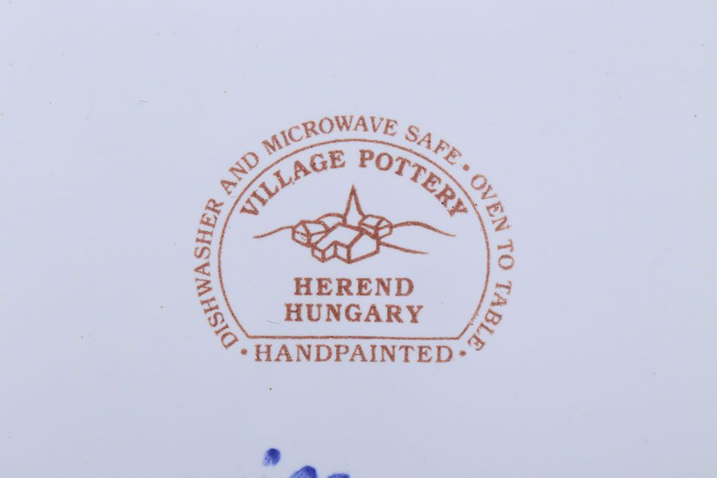 中古　ハンガリーHEREND(ヘレンド)　プレート2枚セット(洋食器)(2)