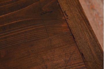 アンティーク家具　古民具・骨董　三面横桟回しの越後帳場箪笥(銭戸棚、帳箪笥・帳戸棚)