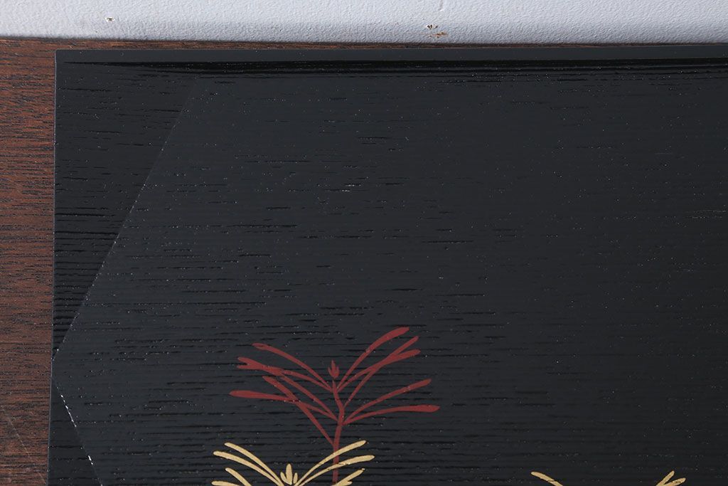 アンティーク雑貨　中古　象彦　松寿盆(菓子盆)　2枚セット(箱付)