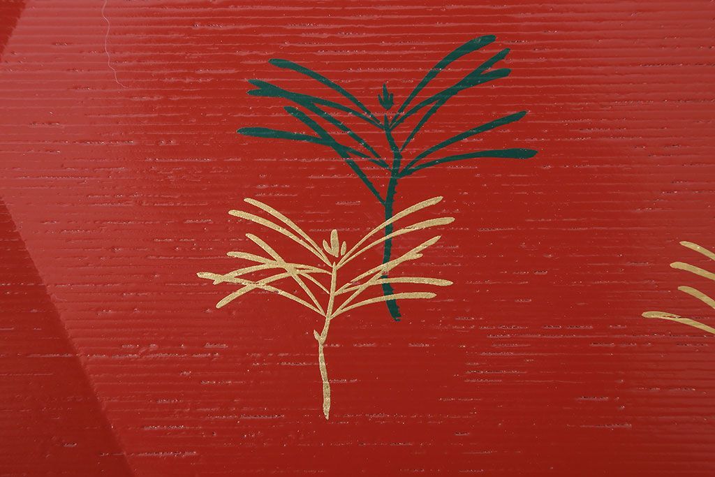 アンティーク雑貨　中古　象彦　松寿盆(菓子盆)　2枚セット(箱付)